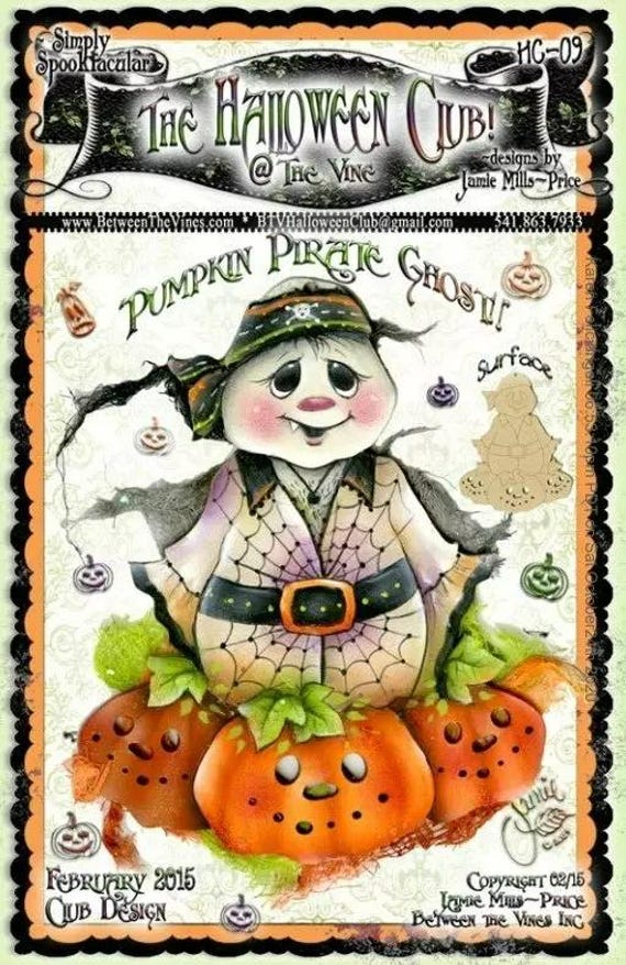 Halloween Tole Painting Pirate Ghost by Jamie Mills Price - Etsy