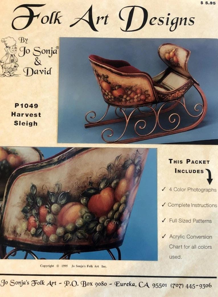 トールペイントのパターンパケット：Jo Sonja Jansen作「Harvest