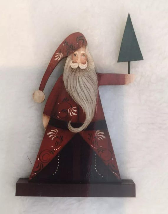 Vintage 1991 Tole Pattern Packet: Santa Brings the Tree by Jeri