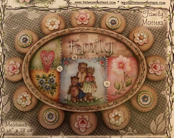 Paquet de motifs décoratifs en tissu : Family Matters par Jamie Mills - Price