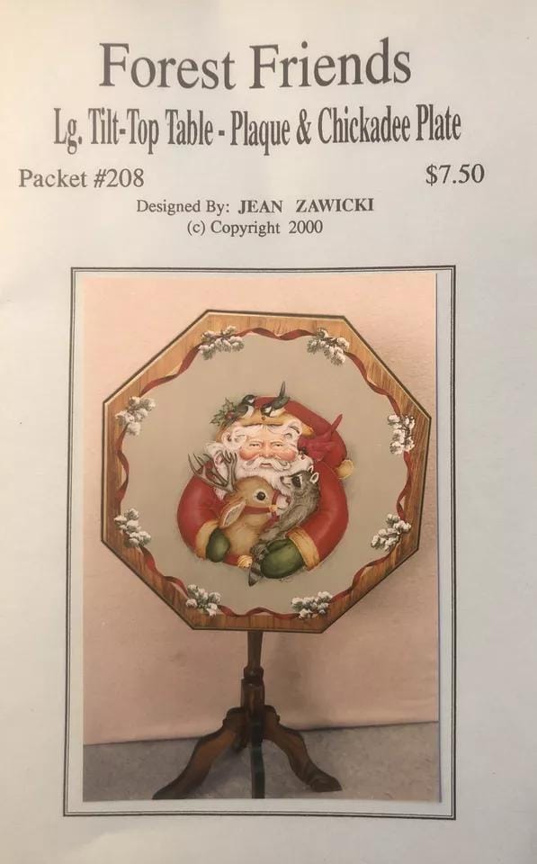 Vintage Decorating Tole Pattern : Forest Friends by Jean Zawicki