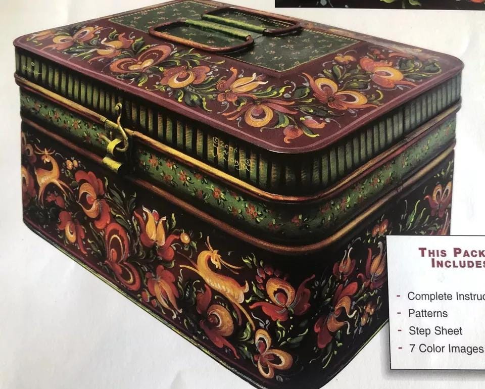 デラックス トール ペインティング ブックレット: カントリー ティン