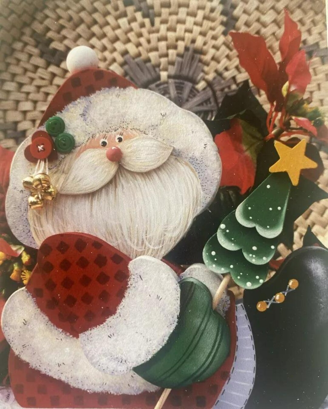 Tole Painting Pattern : Jingle Bells Santa by Mary Helen Gould - Etsy