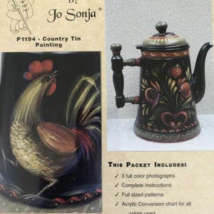 Tole Painting Pattern :  Country Tin Painting by Jo Sonja Jansen