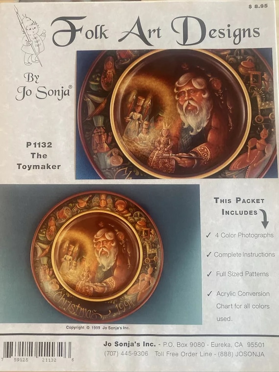 Vintage Tole Painting Pattern : the Toymaker by Jo Sonja Jansen - Etsy