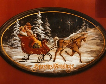 Dekoratives Tole Musterpaket: Seasons Greetings Sled von Juliet Martin