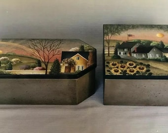 トールペイント　ベティ・ケイスネス アメリカ風景 描いてみたかったアメリカのクリスマス風景画はベティケイスネス先生の