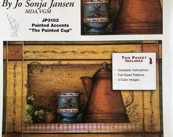 Wzór malarstwa Vintage Tole: Akcenty malowane - Malowany kubek autorstwa Jo Sonji Jansen