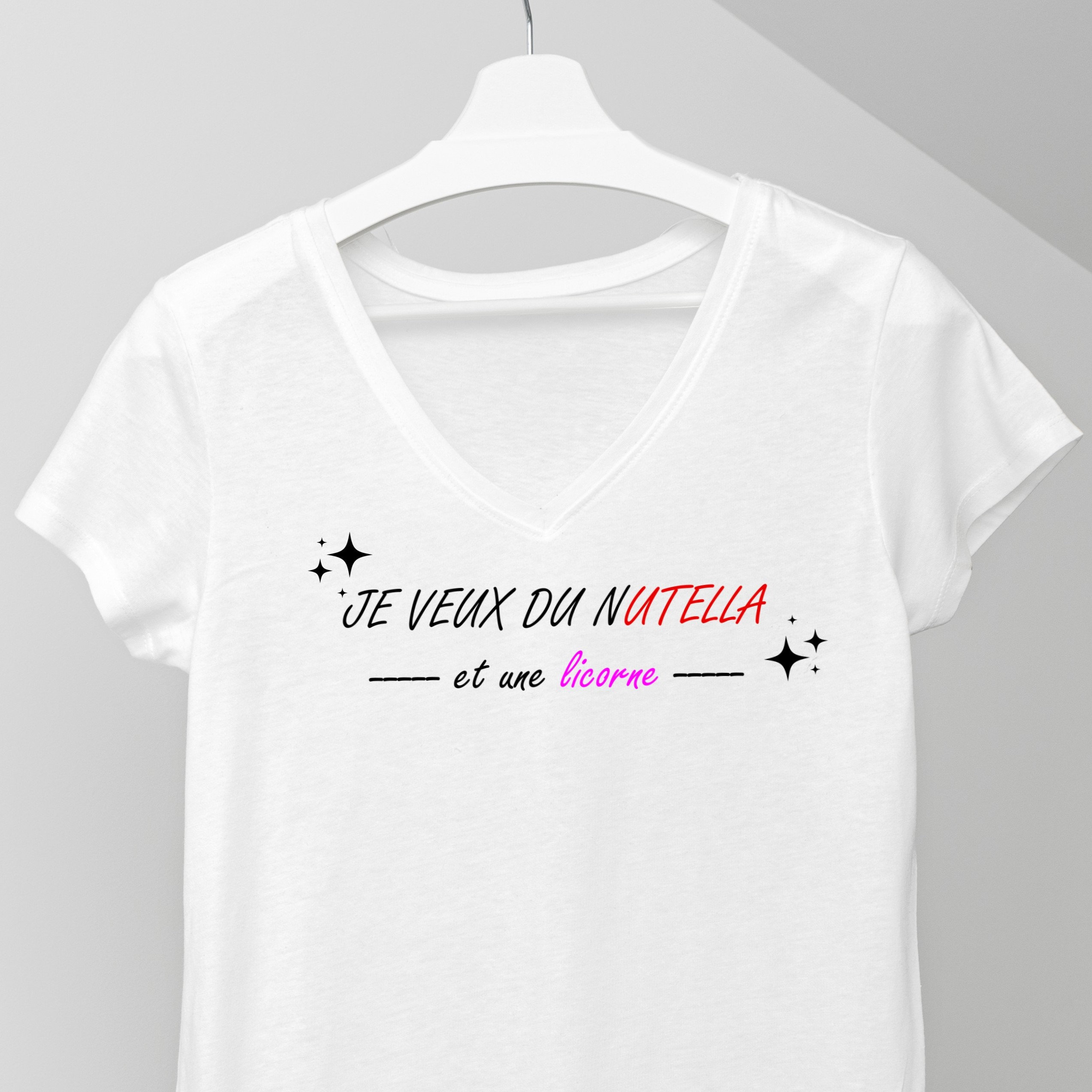 Tee shirt nutella femme hot sale