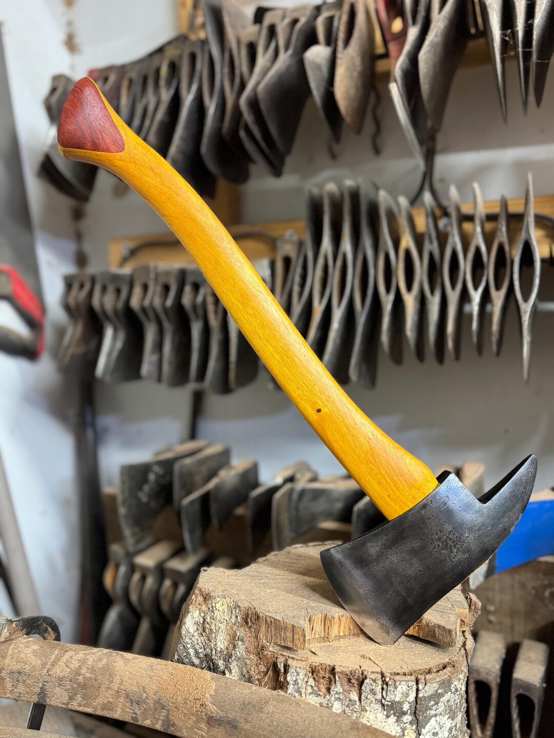 Vintage WARREN FIRE AXE bus Axe Handmade Osage Orange Handle - Etsy
