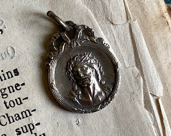 Vintage French Medal: Christ Crowned, Our Lady of Rocamadour