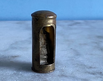 A vintage French pocket shrine of the Virgin Mary and Infant Jesus