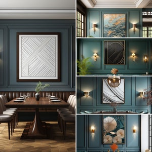 Art Deco Frame Mockup Bundle: Interior Wall Art (Digital Download)