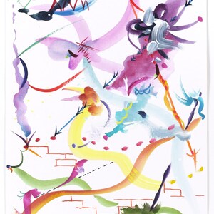 Fiona Rae Artist Royal Academy Works Canvas Wall Art Bedroom Decor ...