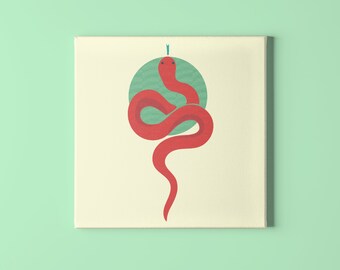 Snake Print, Poster, Digital Download, Home Decor, Wall Art