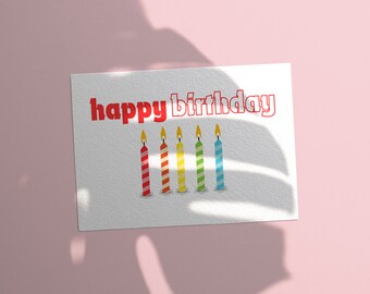 Editable Card Canva Template - Birthday Card