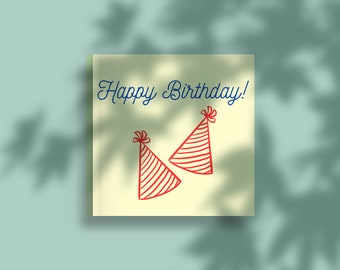 Editable Card Canva Template - Birthday Card