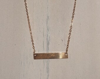 Gold Bar Necklace