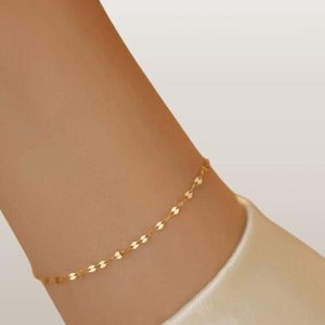 Gold Dainty Link Chain Bracelet