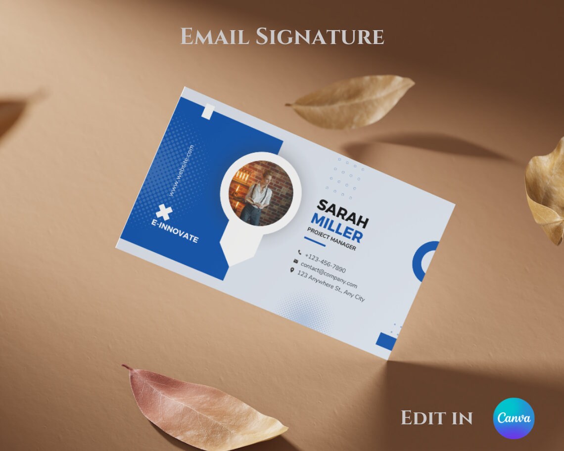 Business Email Signature Email Canva Editable Template Gmail Email ...