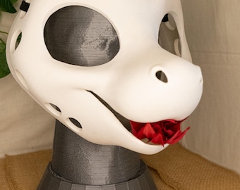 Furry Fursuit Head Base Dragon, Toony Kopf 3Dprint