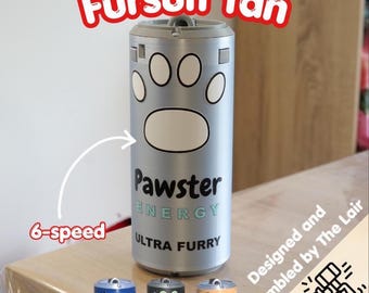 Fursuit can fan furry pawster accessories