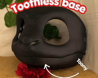 ファーリーファースーツヘッドベース ドラゴン トゥースレス 3Dプリント