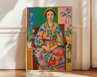 Abstract People Art, Figurative Art, Modern Abstract Art, Abstract Wall Art, Minimalist Print, Living Room Art, Female Figure Wall Decor