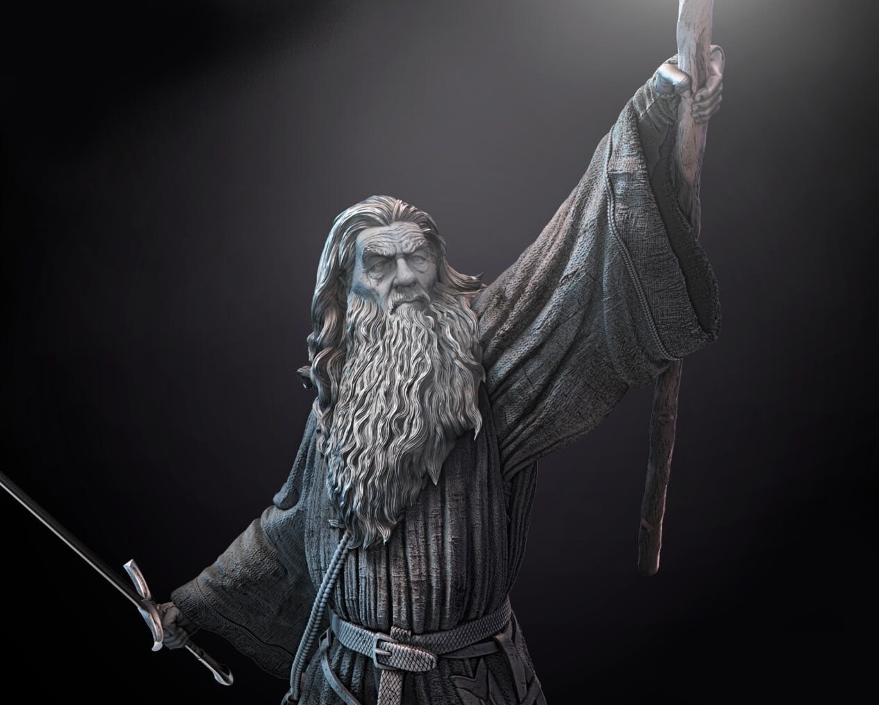 Gandalf Bookmark - Lord of the Rings Creative 3D model 3D