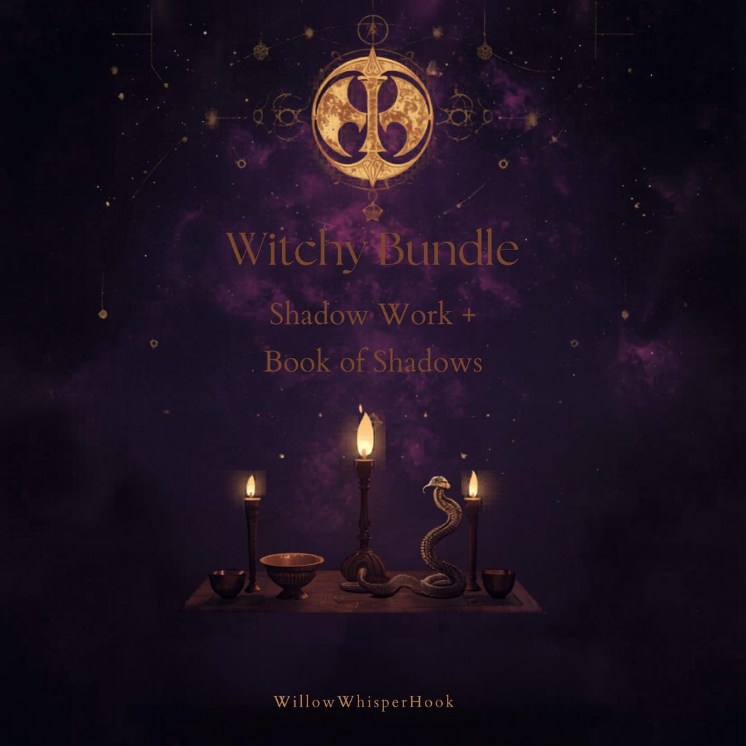 Witchy Notion Bundle | Shadow Work Journal + Book of Shadows | Digital ...