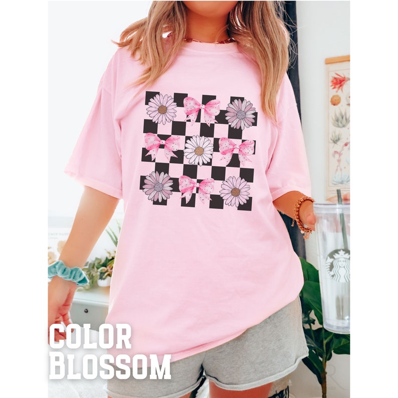 Motherhood Retro Floral Bow Graphic Tee main image 0