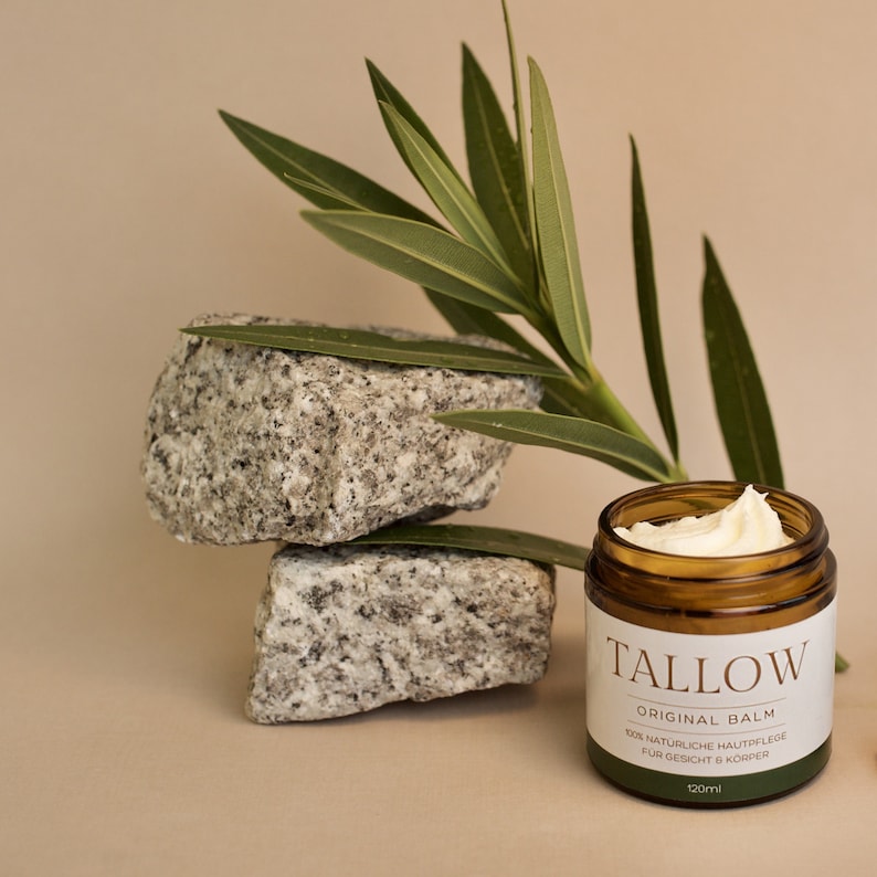 Tallow Natur-Crème au Saindoux de Bœuf Biologique et Nourri à l'Herbe d'AllemagneBodensee,Inodore,Sans Produits Chimiques,100% Naturel image 1