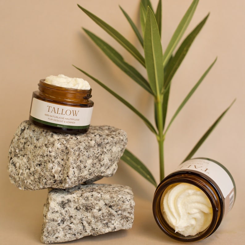 Tallow Nature Organic Grass-Fed Beef Tallow Balm/Cream from Germany Bodensee, Odorless, No Chemicals, 100% Natural Skincare. image 2