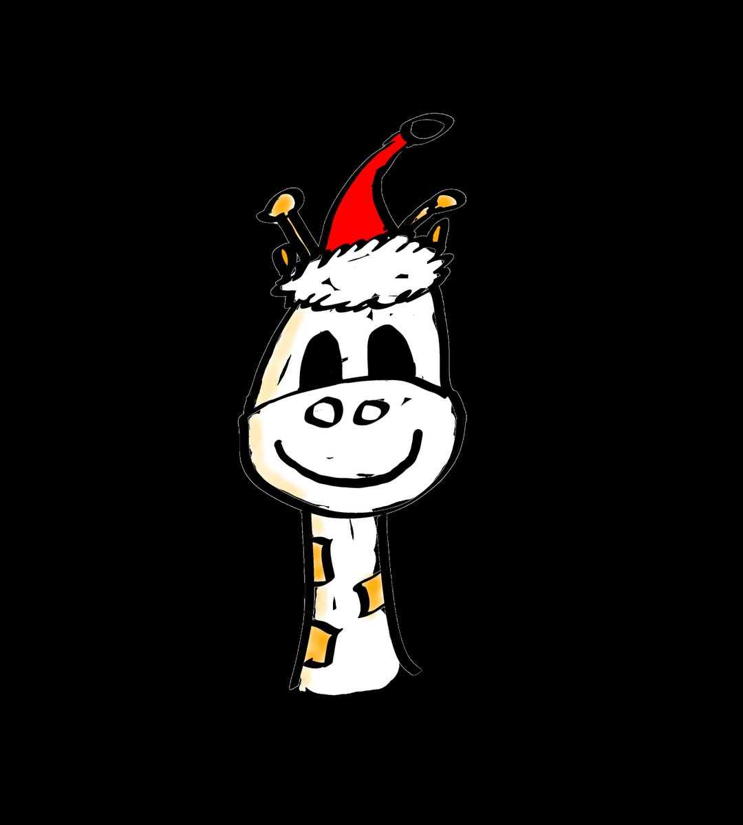 Rudolph the Red-nosed Giraffe - Etsy