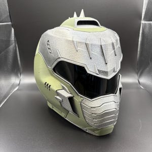 Dark Ages Slayer Helm – Gothic Sci-Fi Warrior Helmet 3d printed cosplay helmet.