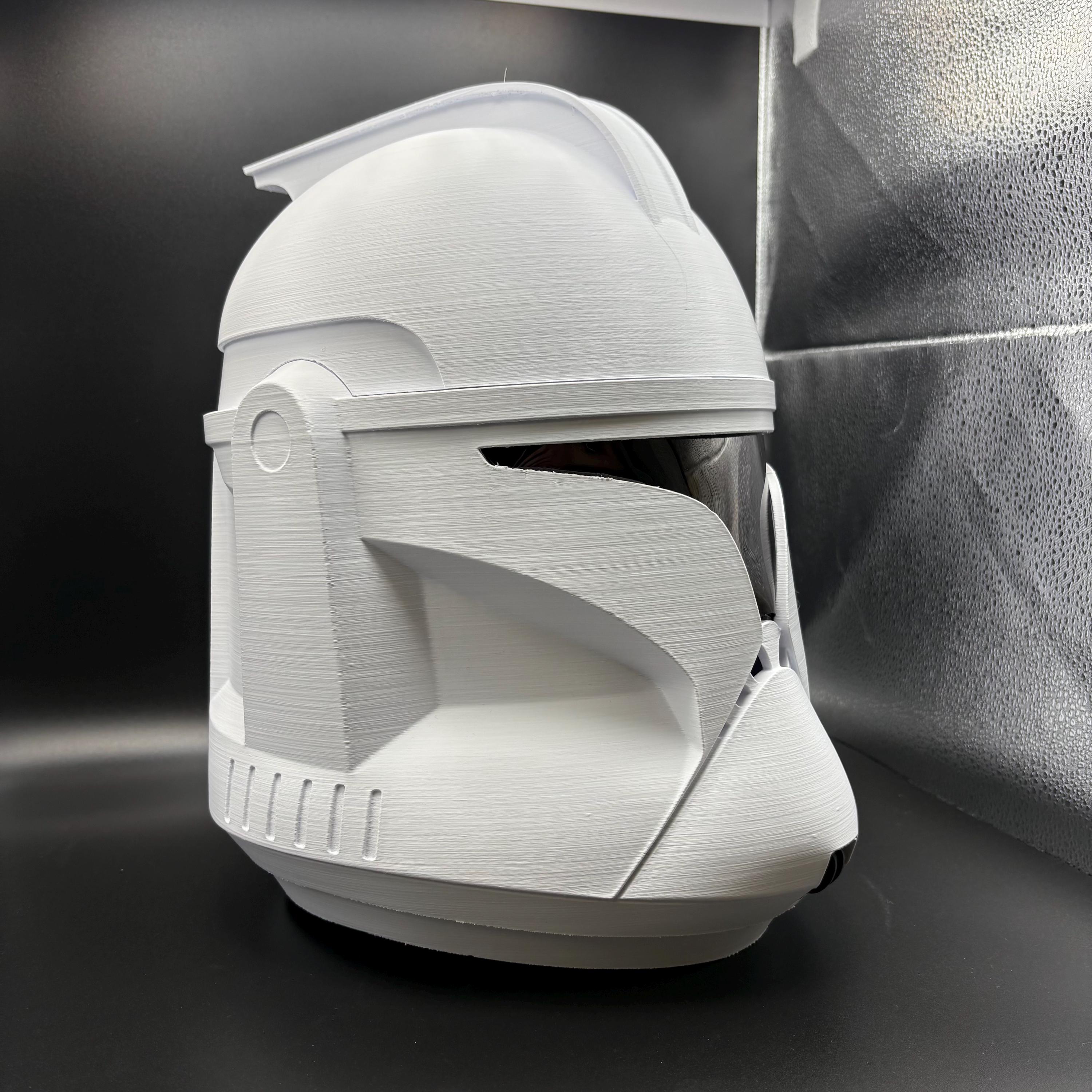 3Dプリント製クローン・トルーパー フェーズ1ヘルメット、未加工
