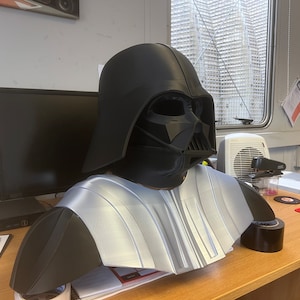 Darth Vader Rogue One shoulder and helmet armour kit, 3D Printed