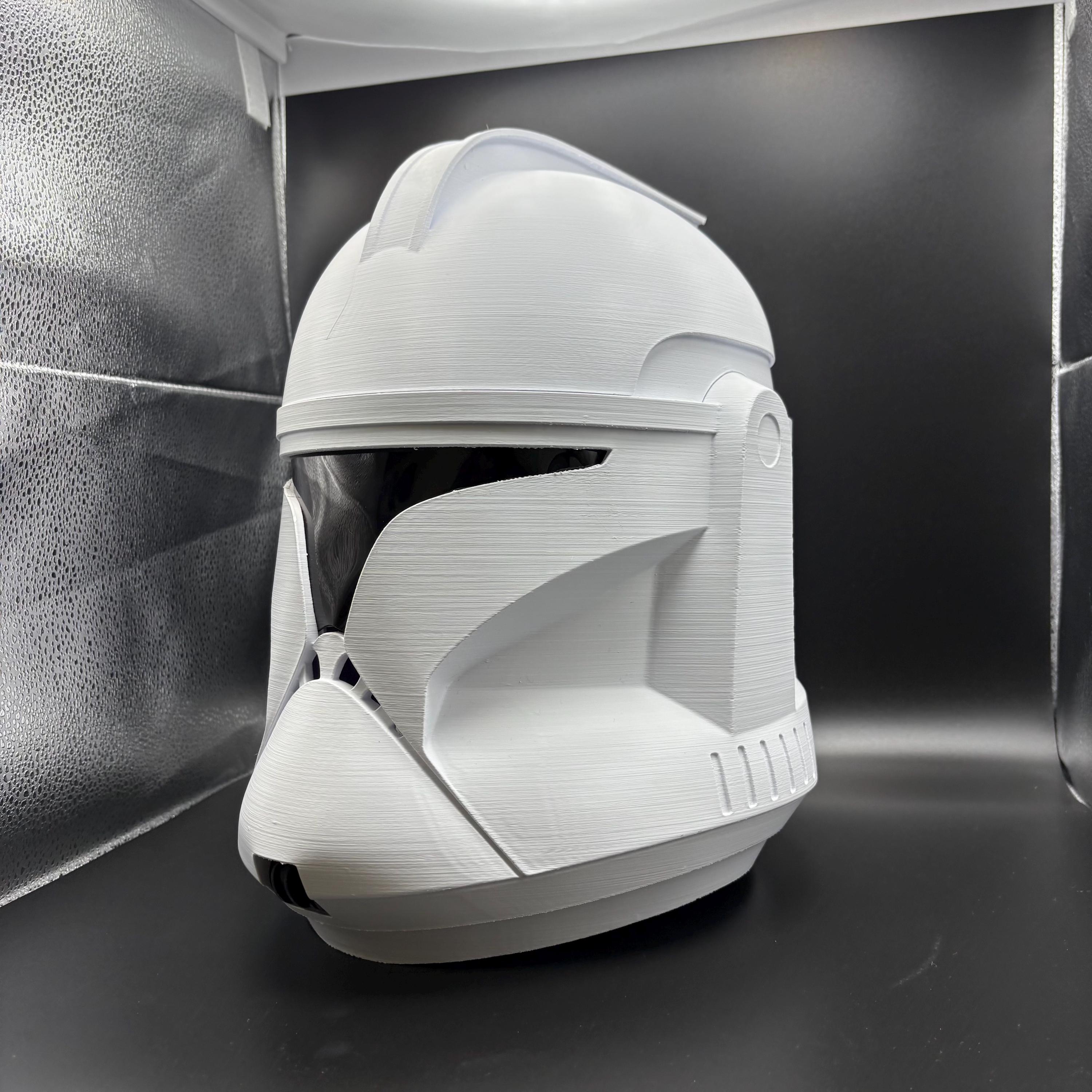 3Dプリント製クローン・トルーパー フェーズ1ヘルメット、未加工