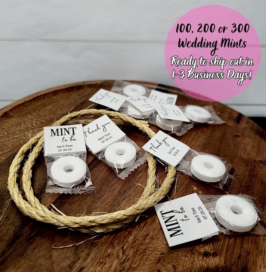 100 Pcs Mint to Be Wedding Favors | Custom Wedding Favors Custom ...