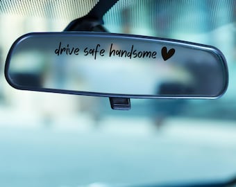 Sassy Rear View Mirror Decal | Motivational Car Sticker | Funny Window Quote for Drivers