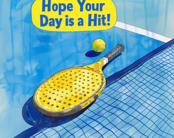 Padel Tennis Birthday Card