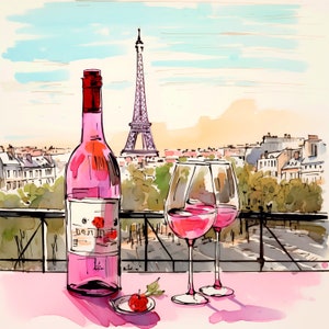 Tarjeta romántica de París