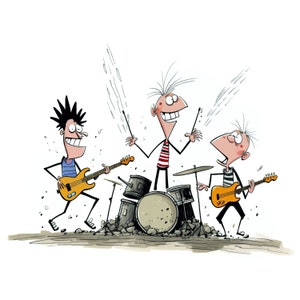 Rockband-wenskaart