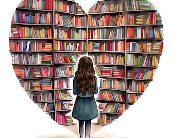 Bookworm Greetings Card, Book Lovers Card