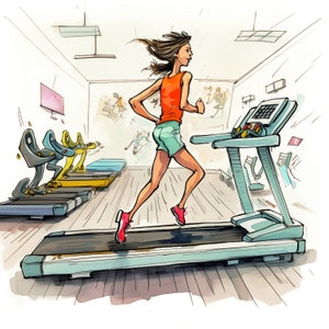 Sportschoolwenskaart, kaart voor haar, sportschoolliefhebber, verjaardagskaart, gezondheid en fitness