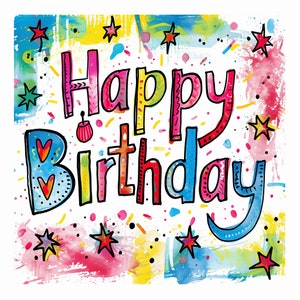 Cartão de feliz aniversário, cartão de aniversário divertido