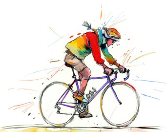 Cyclist Birthday Card