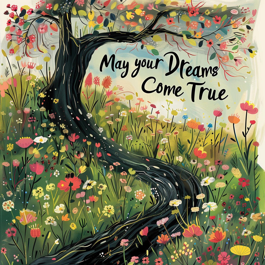 May Your Dreams Come True Card - Etsy