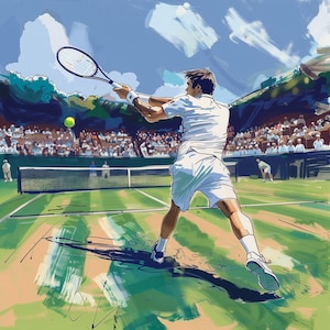 Carte d'anniversaire tennis