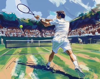 Tennis-Geburtstagskarte